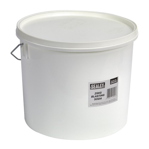 Sealey blasting soda 25kg - 25kg, tub