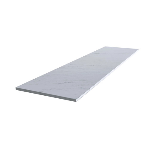 Matt white marble effect - white,