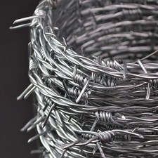 Galvanised Steel Barbed Wire