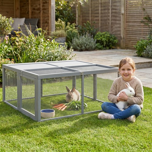 Rabbit hutch folding wooden - rabbit,