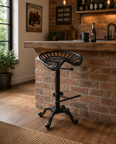 Cast iron tractor stool seat - stool,
