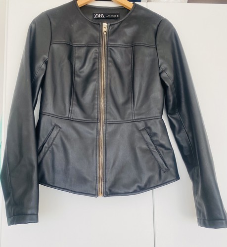 Zara women black faux - zara,