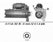 Genuine WAI Starter Motor for