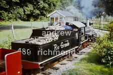 Audley End Miniature Railway Rio Grande 489 Locomotive 1980s 35mm Slide Agfa
