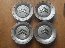 x4 Citroen Medallion 156mm Alloy Wheel Centre Caps Set Genuine C2 C3 C4