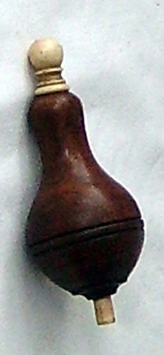 Antique treen pendant push - antique,