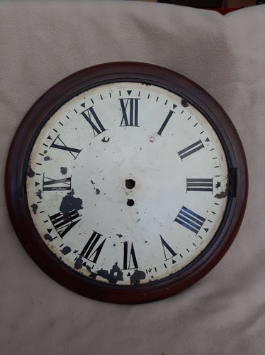 Antique mahogany fusee - antique, dial