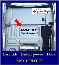 DAF style XF "Dutch power" decal,  truck sticker ANY COLOUR 
