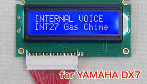 Yamaha dx7 blue - blue, backlight