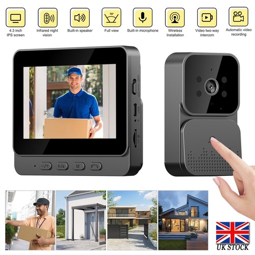 Wireless video doorbell - 4.3",