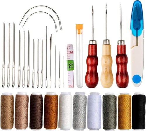 Leather sewing kit - leather,
