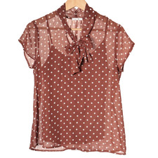 Pleione Tie Neck Top Blouse