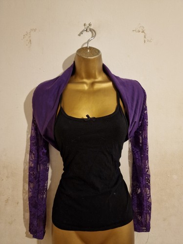Purple floral lace - purple,