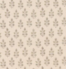 GP & J BAKER CURTAIN FABRIC 'POPPY SPRIG - AQUA' 3.7 METRES - HOUSE SMALL PRINTS