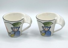 2 x Villeroy & Boch New Wave Caffe Jungle Espresso Demitasse Cups