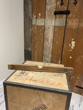 Vintage BDS Wooden Spirit Level Woodworking Carpentry Tool Genuine Beech Germany