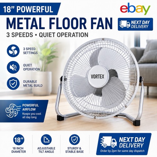Floor fan high velocity - floor, 18"
