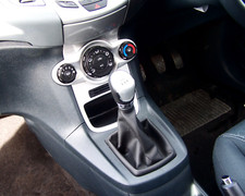 FORD FIESTA MK7 2008-2013 BLACK LEATHER GEAR STICK COVER GAITER NEW