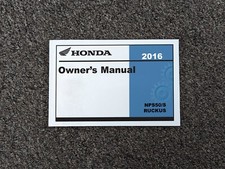 2016 Honda NPS50 NPS50S Ruckus