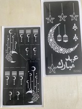 New Henna Stencils Mehndi Templates Easy To Use Design Indian Style/ Eid