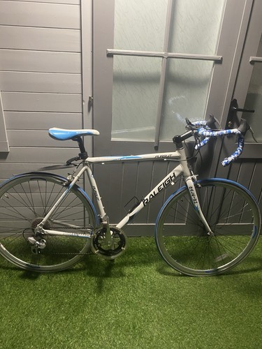 Raleigh white and - raleigh, blue