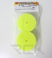 Yokomo Fluro Yellow 12mm Hex Hub Front Wheels (2) For YZ-4 / B-Max4 - B4-821A