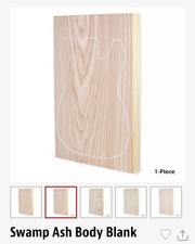 Stew Mac USA #2620 Swamp Ash Body Blank 1 Piece Luthier Strat Tele 