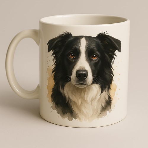 Border collie mug brew - border,