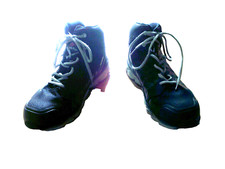 Mens black Rock Fall steel toecap boots size 7 (41 EU)