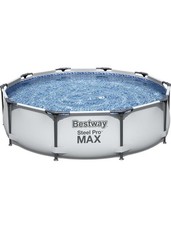 Bestway Steel Pro Max  with Filter Pump, Above Ground Frame Pools, Grey, 10’