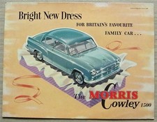 MORRIS COWLEY 1500 Car Sales
