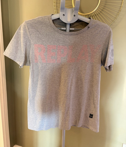 Replay men grey - graphic, logo