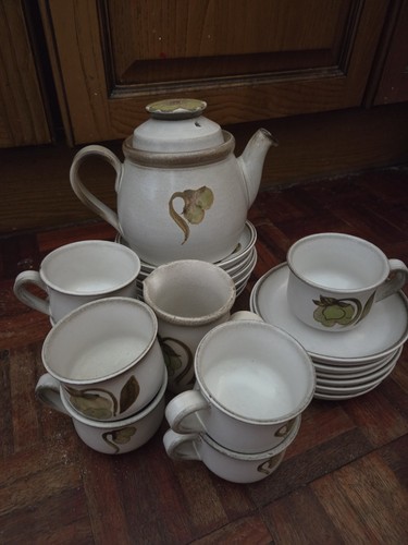 Denby floral ceramic tea set - ceramic,
