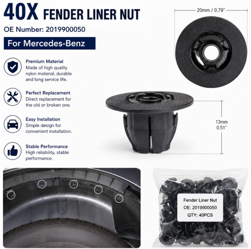 40x front fender liner - front, wheel