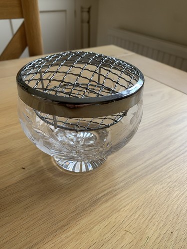 Small cut glass rose - small,