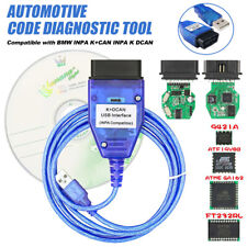 K+DCAN OBD2 Cable with Switch FTDI FT232RL Tools EDIABAS NCS Expert ISTA For BMW