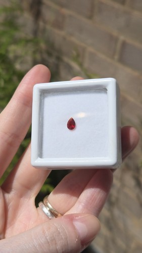 Fire opal pear 0 - opal, 6×4