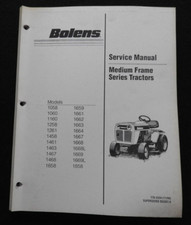 Bolens 1468 1658 1659 1661 1662 1663 1664 1667 1668 1669 1858 Tractor MANUAL