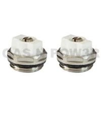 x2 Manual Radiator AIR Vent Bleed Plug Valve 1/2" BSP HIGH Quality TWIN PACK