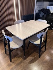 Formica Retro Dining Extendable Table and Chair Set