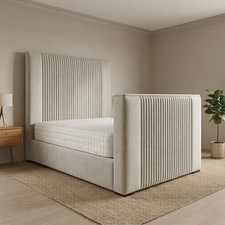 Linestyle Upholstered TV Bed