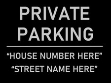 Private Parking Sign Personalised No Parking Keep Clear Metal Sign Waterproof