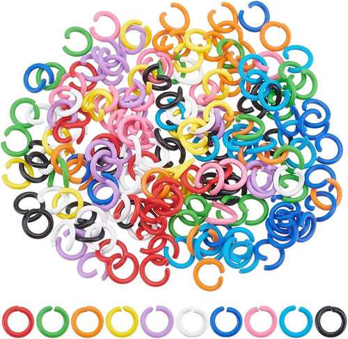 200pcs 6mm colored jump - 6mm, rings