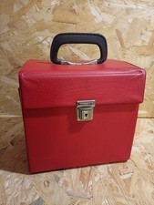 Vintage Red Singles 7' Vinyl Records Storage/ Carry Case with Handle
