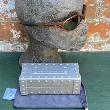 Vintage 90s Oakley Eye Jacket Sunglasses Gen 1 Corten Gold Iridium & Metal Vault