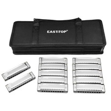 EASTTOP Harmonica Set of 12