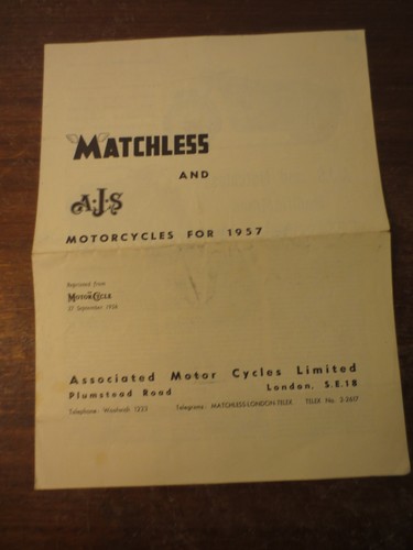 Original 1957 matchless ajs - original,