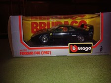 Bburago Ferrari F40 Black Model Car 1/24 Scale 1987 Boxed