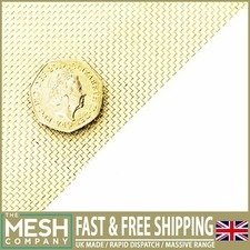 The Mesh Company Coarse Brass Wire Mesh | 16 LPI 0.375mm Wire 1.2mm Hole Woven