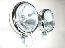 BMW Mini Spot Lights R55 R56 R57 Wipac Stainless Driving Lamps S6066 + Brackets